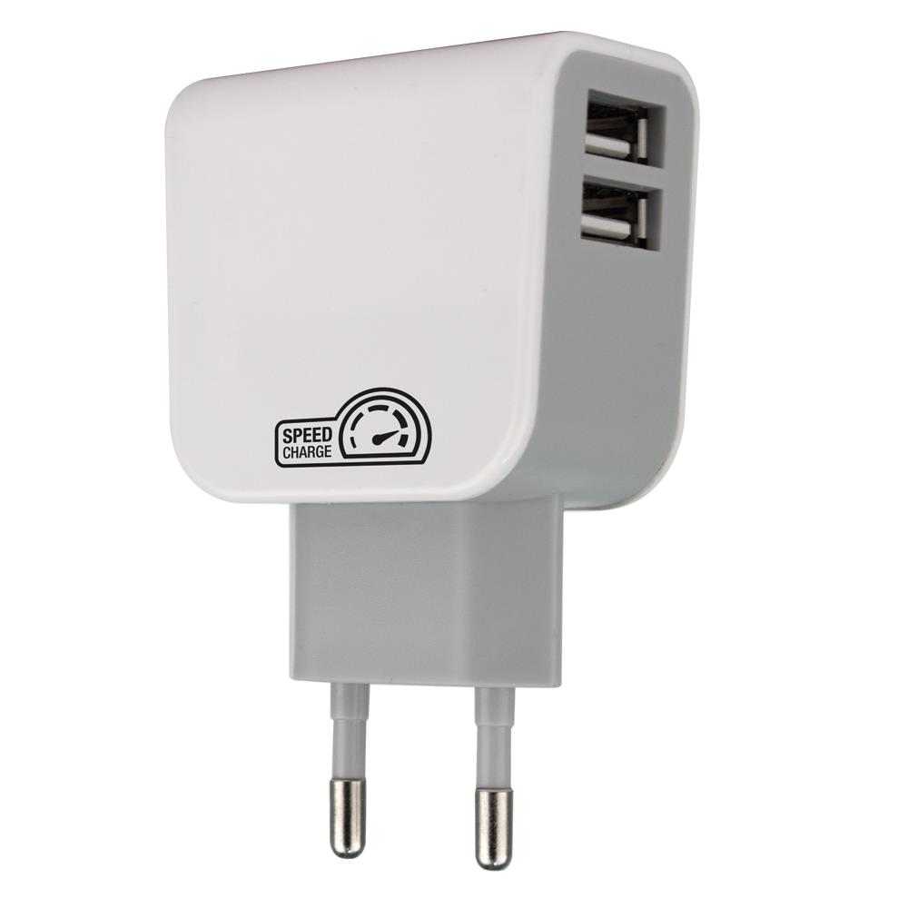 AREA Caricabatterie 3 A 2 porte USB Area bianco